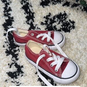 Converse Red and White Kids Sneakers